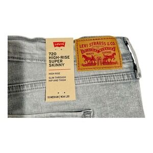 New Levi's Women's 720 High Rise Super Skinny Jeans Pants 34x30‎
